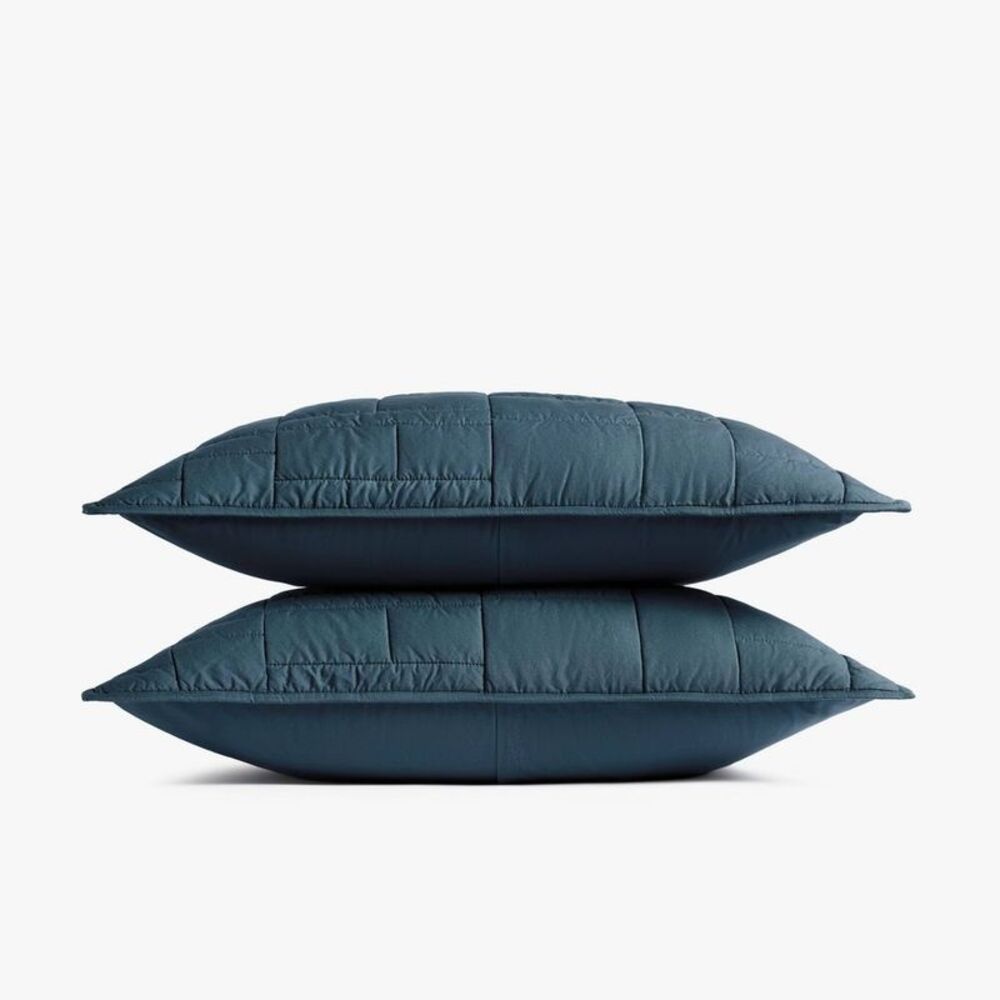 Standard Cozy Block Quilted Sham Set Cove - Parachute - Picture 1 of 4